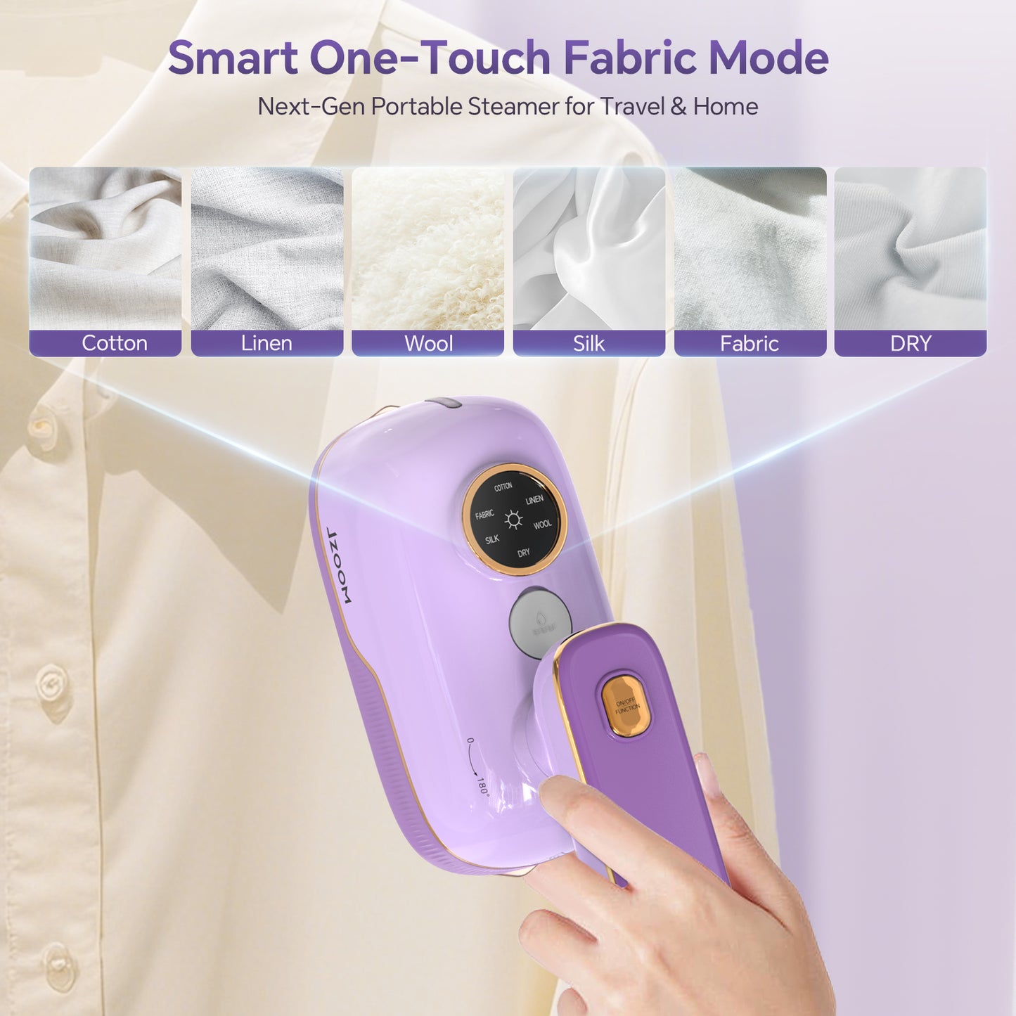 JZOOM Portable Handheld Iron Steamer S10