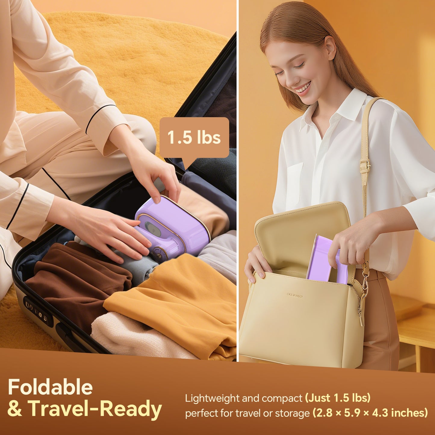 JZOOM Portable Handheld Iron Steamer S9