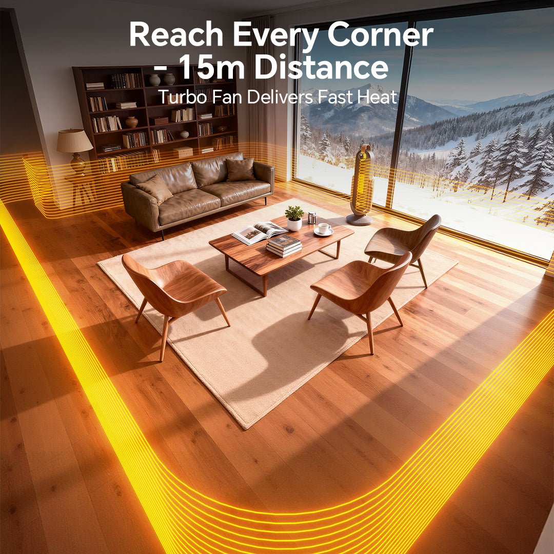 JZOOM Indoor Oscillating Space Heater with Graphene - JZOOM - 